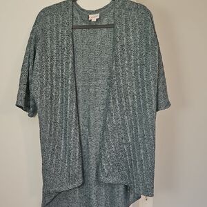 LuLaRoe Gray Cardigan Sweater Relaxed Fit